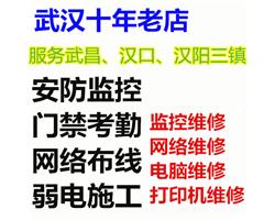 漢陽監(jiān)控安裝、漢陽監(jiān)控維修、漢陽網(wǎng)絡(luò)維修、WiFi覆蓋、門禁