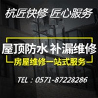 杭州滨江萧山专业房屋漏水 维修 ： 东方雨虹防水 德高防水