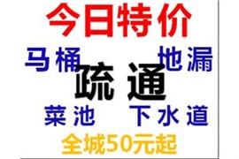 專業(yè)馬桶疏通50元 各種下水道 修換馬桶 水電維修