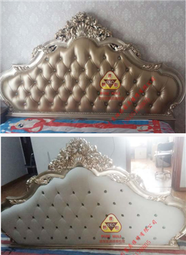 南京皮新彩床頭餐椅換皮維修