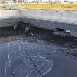 上海閔行區(qū)浦江鎮(zhèn)清理污水池淤泥干濕分離