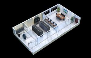 九江机房设备间效果图制作|可视化全景动态漫游效果图设计