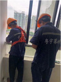 观光电梯玻璃维修，更换幕墙玻璃，改开窗-广州粤宇幕墙