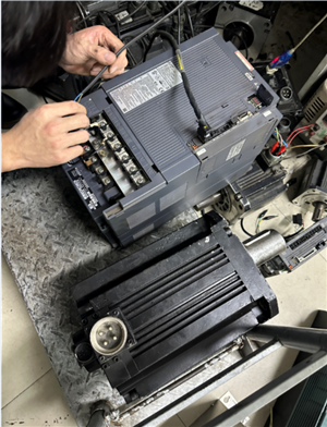三菱J4 伺服电机维修 HG-JR11K1M 编码器故障修理