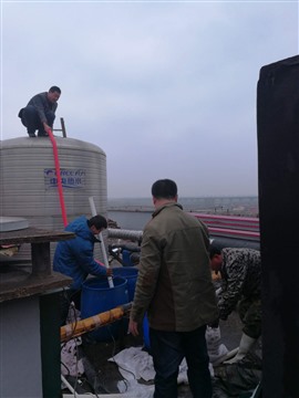 北京专业清洗宾馆酒店洗浴中心热水管道水碱水垢