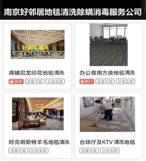 南京专业地毯清洗 补修 除螨吸尘消毒 一站式机器设备服务公司