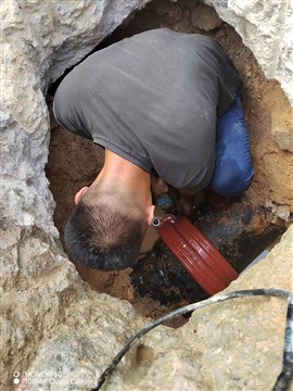 中山暗管漏水探測，暗管開挖維修