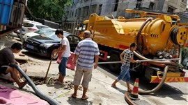 湖口金沙灣工業(yè)區(qū)污水管道疏通清洗，化糞池清理