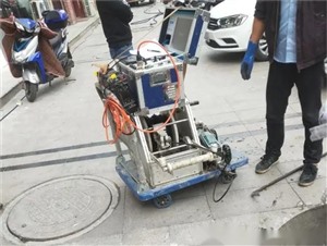 江陰市長涇鎮(zhèn)污水排污管道CCTV檢測--非開挖短管置換