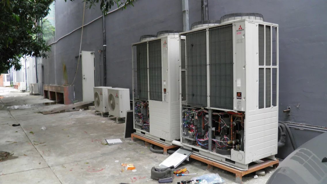 西安灞桥区中央空调维修_空调加氟加冷媒_在线修复