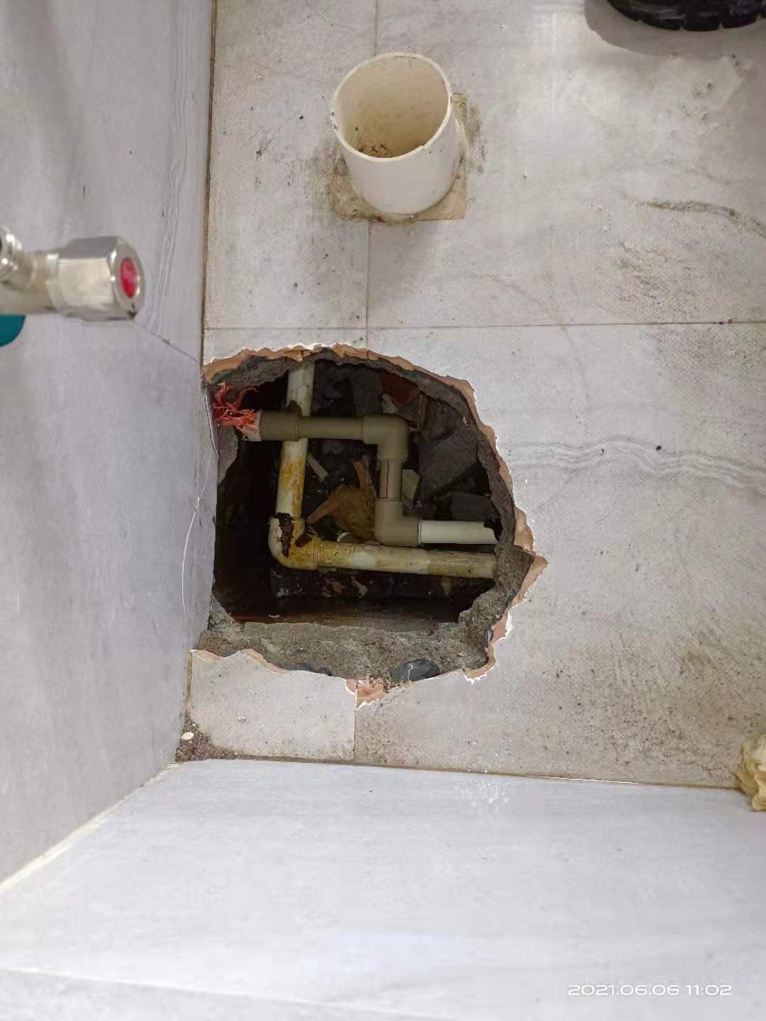 厕所给水管道不开挖侧漏 地面管网漏水检漏中心