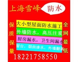 上海黄埔专业防水补漏维修服务中心