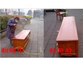 保山家具结构进行改装、上色。整体改色，家具翻新、保养打蜡