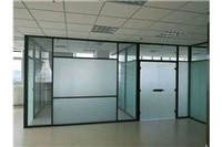 办公室写字楼铝合金玻璃隔断墙钢化玻璃隔音防火百叶隔断墙