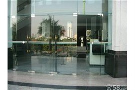 西安玻璃门维修，更换玻璃地弹簧