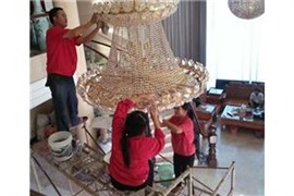  专业清洗灯具，擦拭各种、水晶灯、吊灯公司