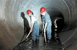 松江区文诚路污水池、地下室排污清理