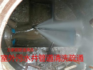 天津市河西区友谊路下水道疏通，污水井疏通高压清洗设备好