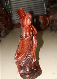 天津根雕维修,木工艺品补缝刷漆