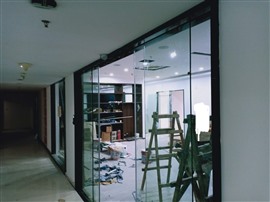 杭州萧山自动电动玻璃移门门禁系统安装维修