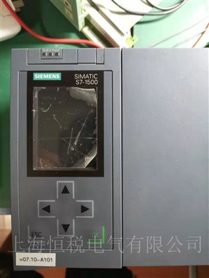 西门子S7-1500PLC上电启动面板不显示菜单十年技术修理