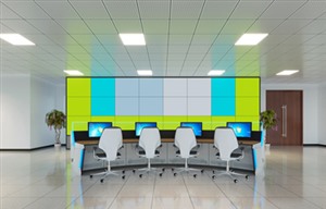 石家庄LED指挥中心效果图制作|大型会议室报告厅效果图设计