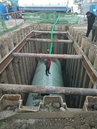 北京污水一体化提升泵站打钢板桩深基坑支护施工