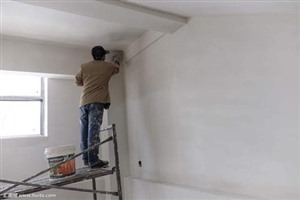 金鸡路房屋维修,墙面裂缝维修过程色彩墙面粉刷