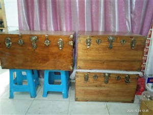 上海旧樟木箱翻新-更换五金铜件