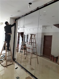 杭州滨康路地弹簧更换，感应门维修，玻璃门定做