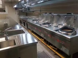 佛山市专业酒店饭店工厂食堂商用厨房设备维修安装节能燃气灶