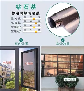 石家庄阳光房玻璃贴膜、玻璃厂玻璃贴膜、酒店淋浴房防爆膜