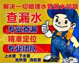 自来水管消防水管漏水查漏探测维修服务
